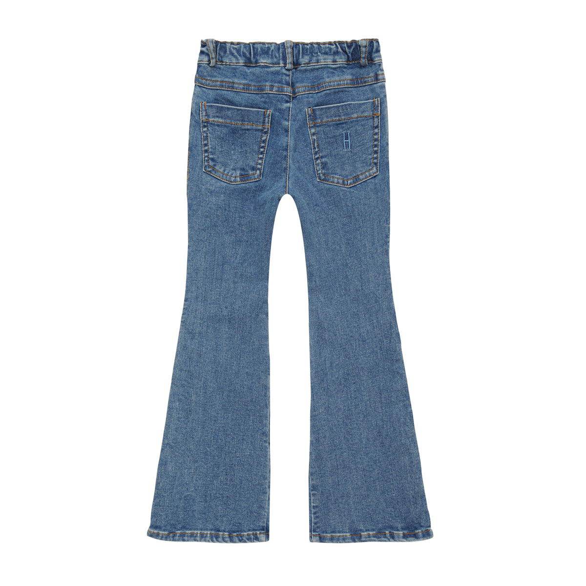 5 Pocket Flared Bailey Light Blue Denim Jeans Little Hedonist