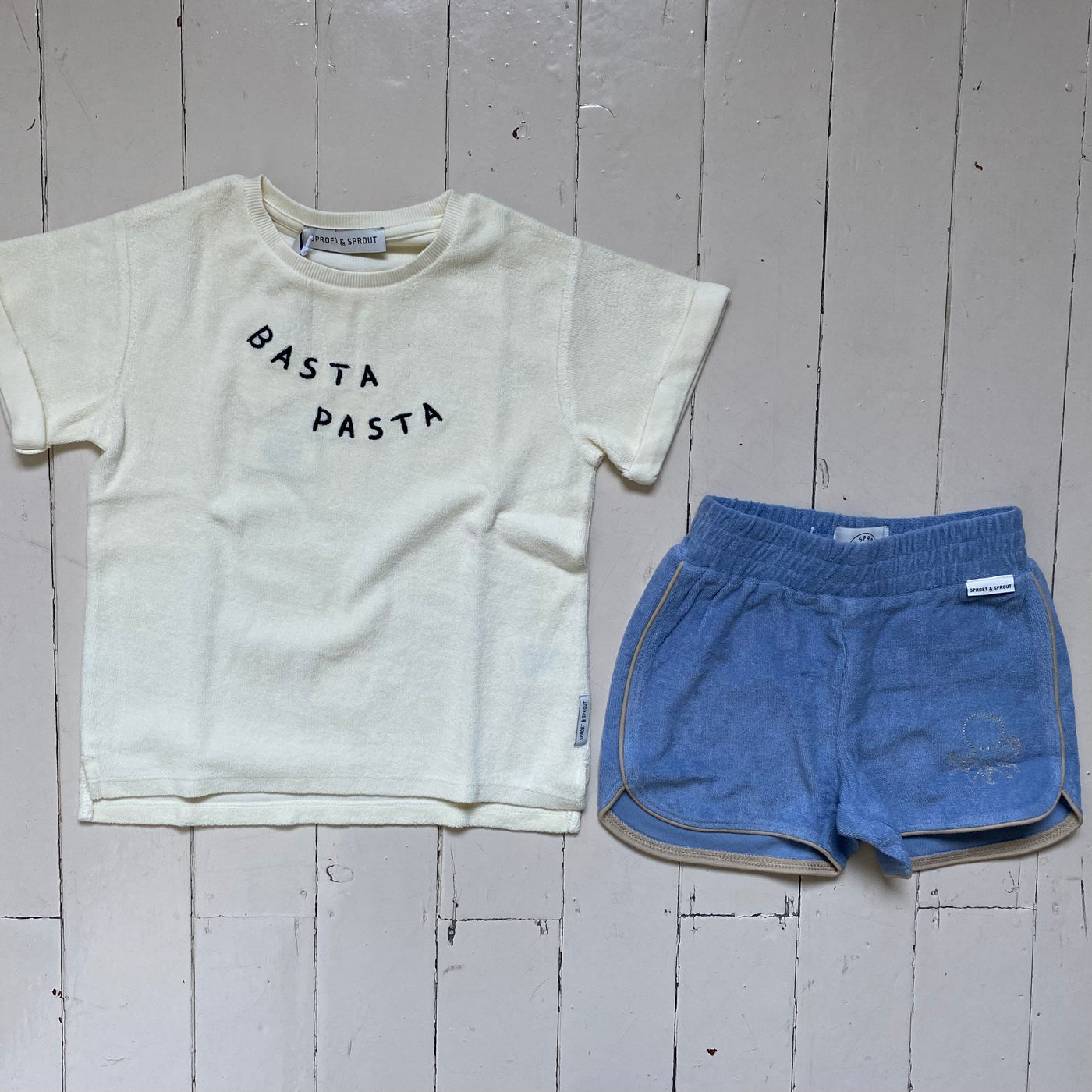 Sproet & Sprout SS23 Terry Short Octopus Frottee