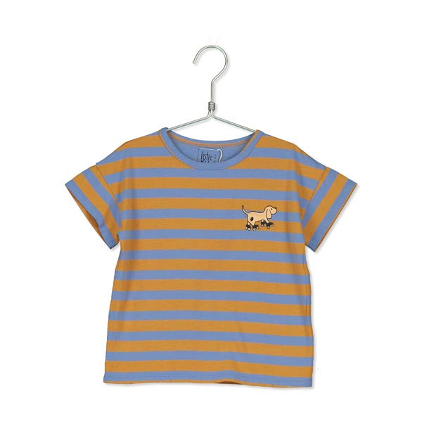 Lötiekids T-Shirt stripes Streifen embroidery dog Hund Petite Tortue