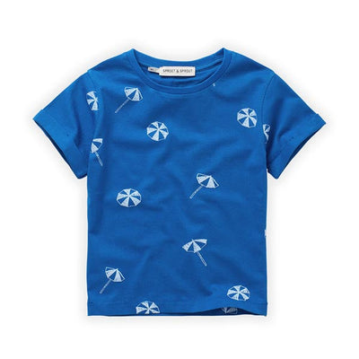 Sproet & Sprout T-Shirt blau Sonnenschirm umbrella Petite Tortue